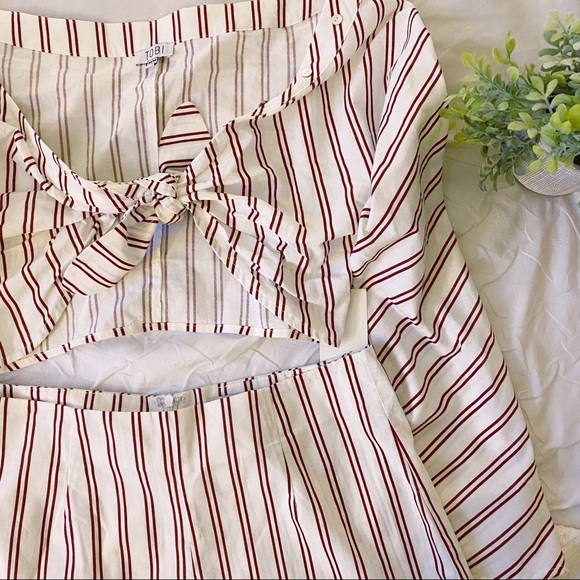 NWT Tobi Striped 2 Piece Short Set - Picture 5 of 7